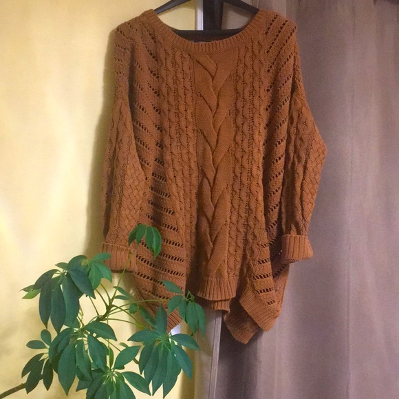 Comfy oversized rust orange sweater - Picture 2 of 5